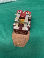 vintage burgundy Magnecraft switch relay 1 HP 115/230 volts AC 1 PH 25 amp 99