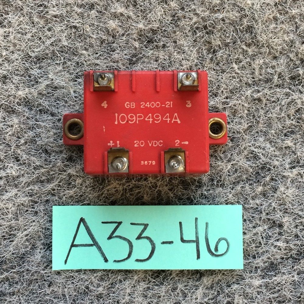 Solid State Relay 109P494A 1 Year Warranty