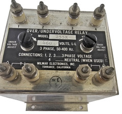 W255X OVER/UNDERVOLTAGE RELAY 50-400 HZ 460 V 3 PHASE 3 WIRE 373