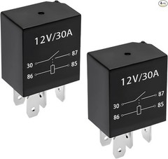 4 PCS 30A 5-Pin 12V Waterproof Heavy Duty Automotive Relay, Color: 4Pin, 2PCS