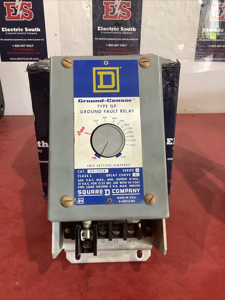 Square D Ground Fault Relay GP-200B 600 Volt