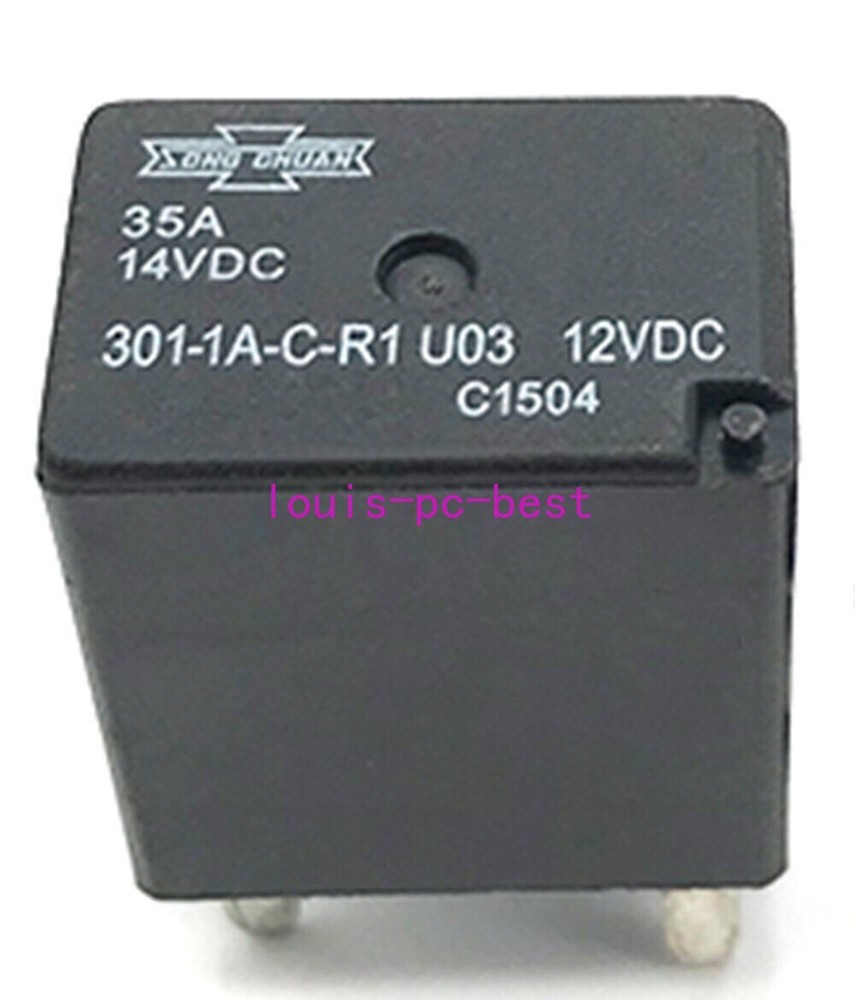 1PC 301-1A-C-R1-U03 12VDC Song Chuan Automotive Relay 35A 4Pins
