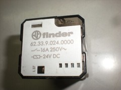 Finder 62.33.9.024.0000 3PDT Relay – 24VDC Coil – Tests OK as Shown