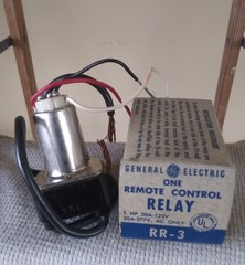 GE General Electric Relay RR3 20A 125V 20A-277V NOS