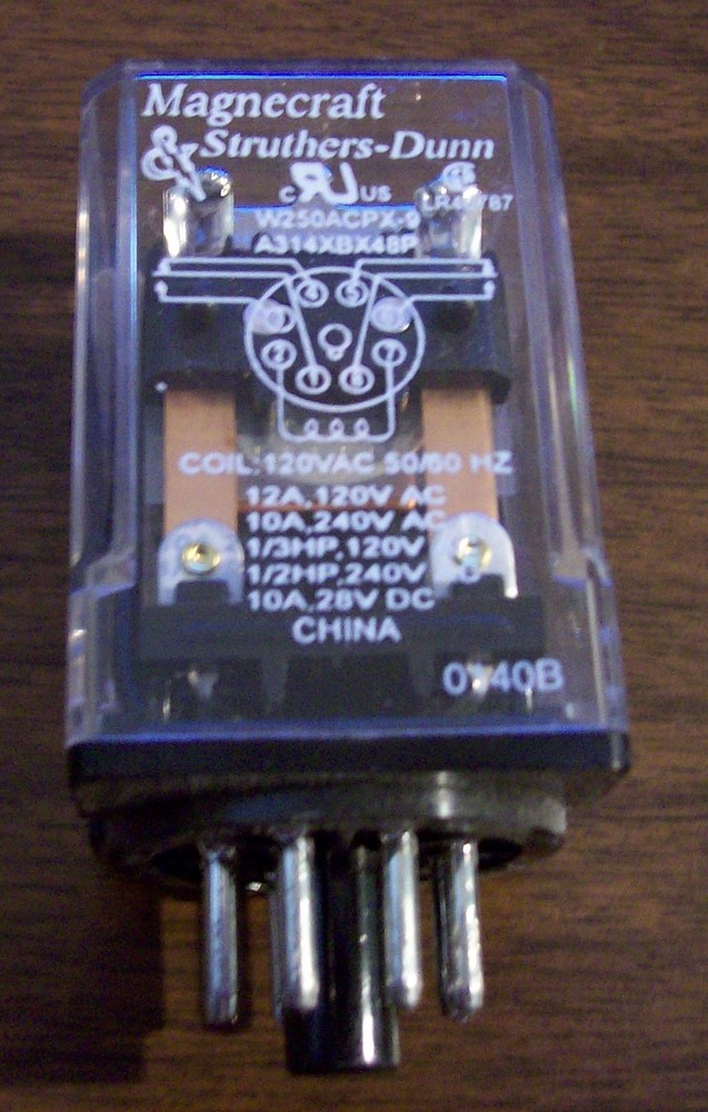 MAGNACRAFT W250ACPX-9 GENERAL PURPOSE RELAY NEW + MORE ALL NEW BUTTON USED