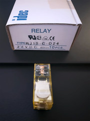 RJ1S-C-D24 IDEC Plug-in Power Relay 24VDC SPDT 12A 31.1×12.7×28 mm
