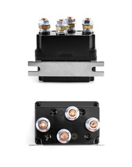 QWORK Solenoid Relay, 2 Pack 12V 500A Winch Relay Solenoid Replacement Contac…
