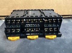 SET OF 3 Omron PYF14A Mini Relay Socket 14-PIN 5AMP 250VAC 125VDC DIN-Track NEW