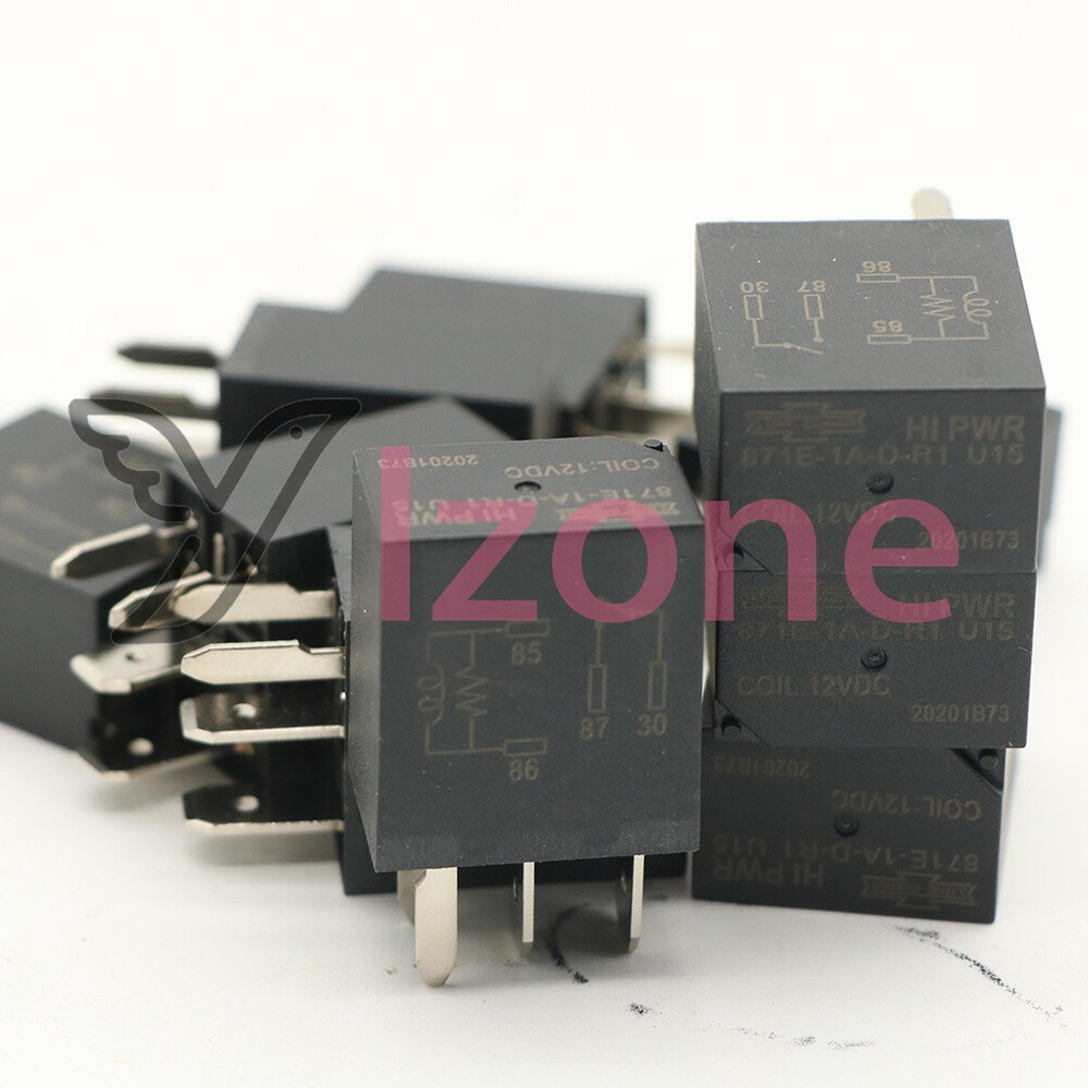 10PCS Automotive Car Power Relay 4Pins~ 871E-1A-D-R1 U15 12VDC