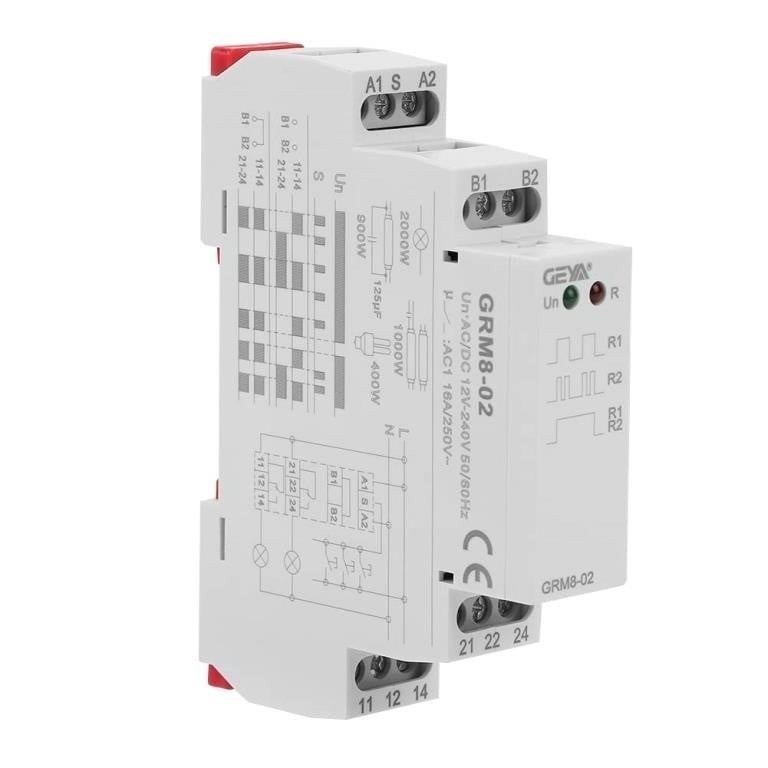 NEW Electronic Impulse Relay Latching Relay Memory Relay GRM8-01 AC/DC12V-240V