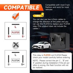 4 Pcs 3 Pin 12V Electronic Flasher Relay for Turn Signal & LED Light Bulbs – Fix