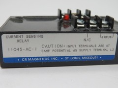 CR Magnetics 11045-AC-1 Current Sensing Relay AC Output 250mA 90-130V NEW