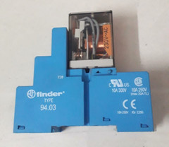Finder 55.33.8.0230.0010 Relay w/94.03 Socket 4 pcs New