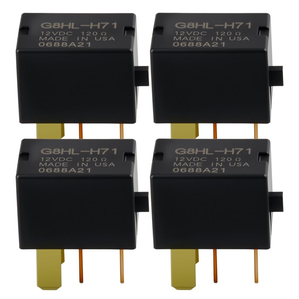 4-Piece G8HL-H71 AC and Starter Relay Kit for Honda Acura – Long Lasting Quality