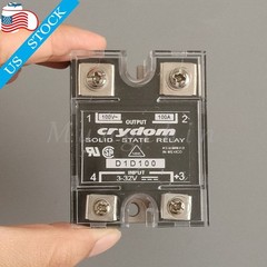 2* New For Crydom D1D100 Solid State Relay (SSR) 3 – 32VDC 100A 100V Panel Mount