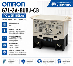 Omron G7L-2A-BUBJ-CB 24VDC Power Relay DPST-NO 25A General Purpose New Open Box