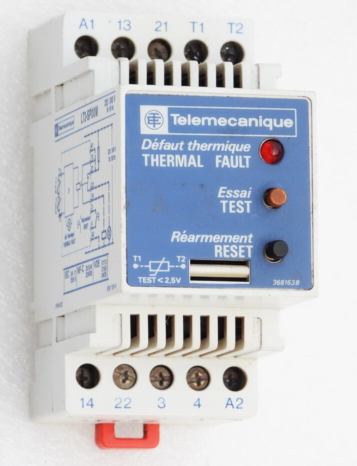 TELEMECANIQUE INDUSTRIAL THERMISTOR FAULT PROTECTION SWITCH MODEL LT2-SP00M