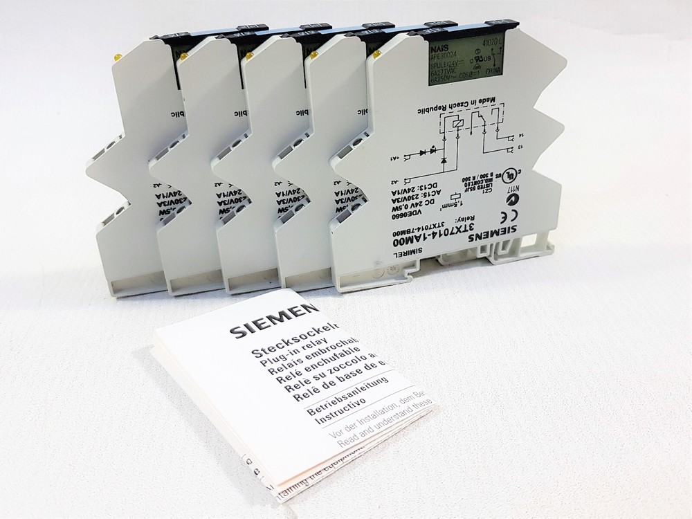 (€12,50/Unit) 5 Pieces Siemens 3TX7014-1AM00 Socket Coupler Plug-in Relay