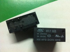 10pcs 8pins 5VDC HK14FD-DC5V-SHG 5A 250VAC/30VDC HUI KE relay