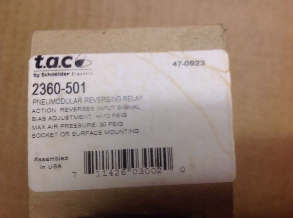 Schneider Electric Pneumodular Reversing Relay 2360-501