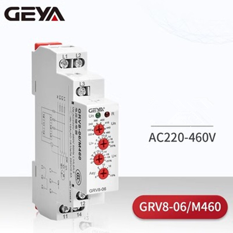 1pcs GEYA GRV8-06/M460 AC220-460V delay device power-off delay time relay