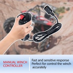 For 12V 500A Winch Solenoid Relay Kit w/Box Hand Controller 8000-17000lb