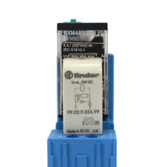 (Lot of 8) Finder Type 94.04 w/ RXM4AB2BD Relay & 99.02.9.024.99 EMC Suppression