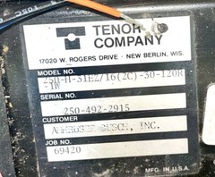 TENOR MODEL L REVERSING DRIVE CONTROL UNIT 250-H-31EZ/16(2C)-30-120R-1W NEW NEW