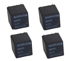 4 Pcs MİDTEX Electromagnetic Relay, 2Amp, 8-Pin, NSN: 5945-01-478-2482, MMS 205