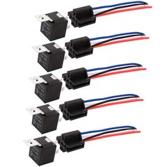 JD1912 Car Relay Harness 12V 40A 4 Pin SPST 12AWG Sockets with 5pcs