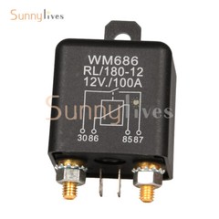 12V/24V 100A/200A 4Pin Automotive Relay Normally Open Switch Relay For Auto Boat