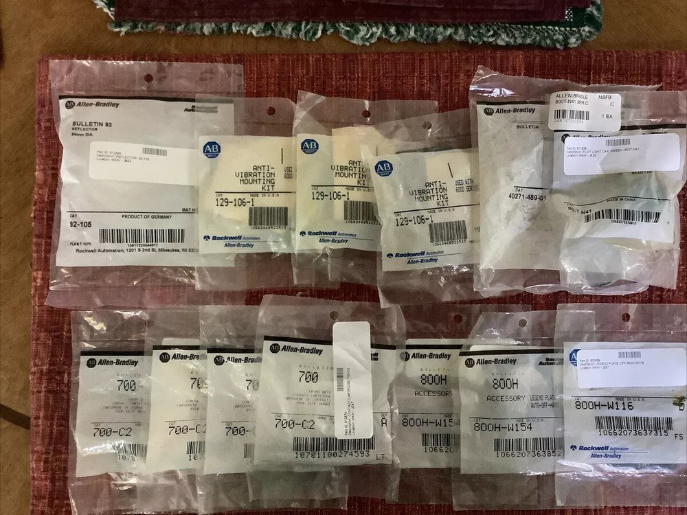 4 New Allen Bradley 700-C2 Cartridge Plus Various Allen Bradley Parts, All New