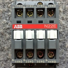 ABB N22E 110-120V Coil Contactor Relay With CAL5 Auxiliary Contact