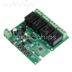 4 Channel Relay Switch Module 433MHZ RF APP Wireless Remote Control For eWeLink