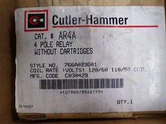 CUTLER HAMMER AR4A 766A023G01 RELAY 120V NSFS