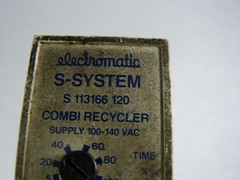Electromatic S-113166-120 Combi Recycler 115VAC 45-65Hz 2W USED