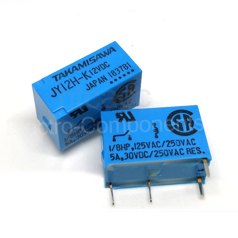 10PCS Power Relay 5A 12VDC 4Pins JY12H-K 12VDC