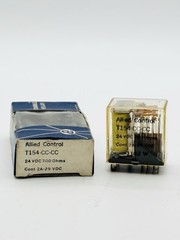 NEW Vintage NOS Allied Control T154-CC-CC Relay 24VDC 700 Ohms 2A-29 VDC i8