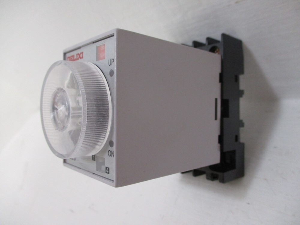 DELIXI Electric JSZ3A-B Time Delay Relay w/ Socket Base 8-PIN Type JSZ3