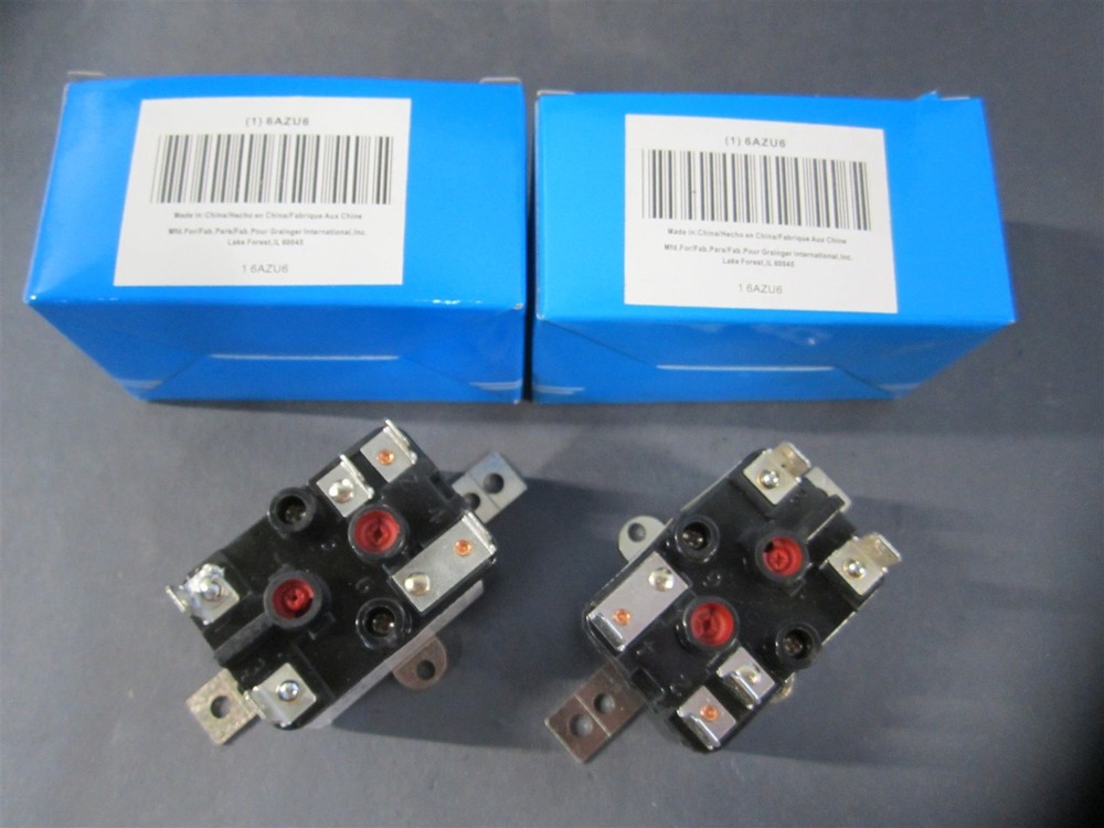 6AZU6 208/240 Coil Volts SPDT Enclosed Fan Universal Mount Magnetic Relay -Qty 2