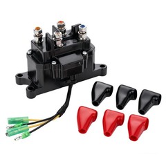 Winch Solenoid Relay 250A 12V For ATV UTV Truck 20006000 LBS 6 Caps Parts