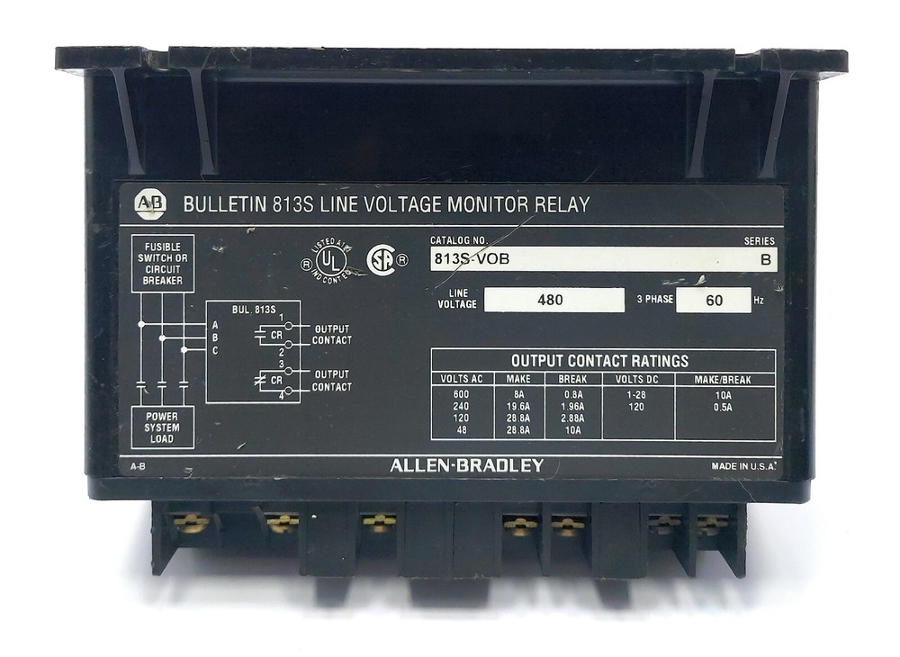 Allen-Bradley Bulletin 813S Line Voltage Monitor Relay