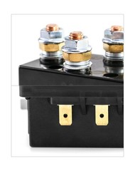 QWORK Solenoid Relay, 2 Pack 12V 500A Winch Relay Solenoid Replacement Contac…