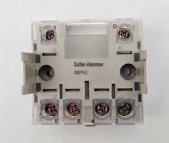 2PC Cutler Hammer D8PA2 Screw Terminal DIN Rail Adapter for D8 1 or 2 Pole Relay