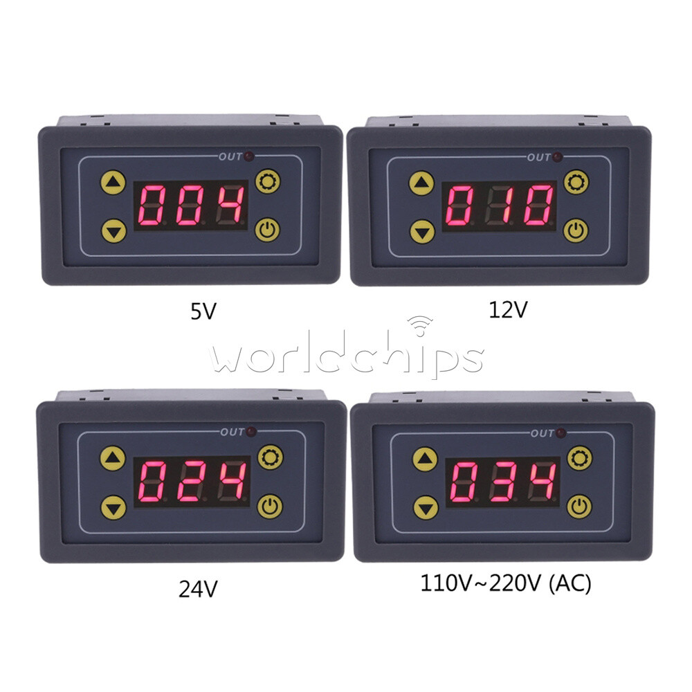 DC5/12/24V AC110-220V Delay Time Relay Module Timing Delay Cycle Switch Timer