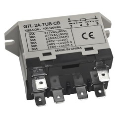 G7L 2A TUB CB 100 Power Relay 30A 277VAC 120VAC 6 Pin DPST NO Contacts Quick