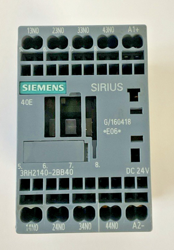 SIEMENS 3RH2140-2BB40 CONTACT RELAY 24VDC 50HZ