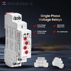 Electronic On Delay Off Delay Timer Delay Relay AC DC12V-240V 16A Din Rail