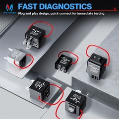6PCS 9038A Relay Bypass Switch Kit with Amp Loop, Relay Bypass Master Switch Kit