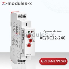 Electronic On Delay Off Delay Timer Delay Relay AC DC12V-240V 16A Din Rail